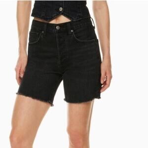 Aritzia Denim Forum The Yoko Mid Thigh Short Cutoff Size 26 Button Fly